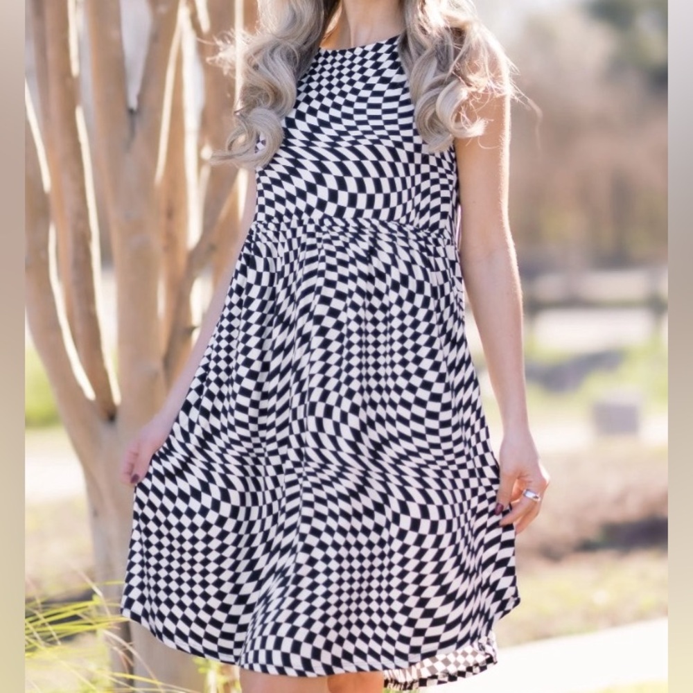 Brand new Black and White Checkered Dress